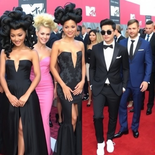 美妆行业 / 2014-08-27群星璀璨2014年度MTV音乐录影带大奖颁奖礼红毯妆发(图1)